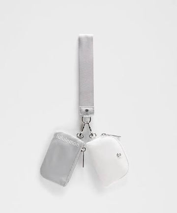 Athletic Wear: SILVER DROP/WHITE DUAL POUCH