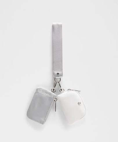 Athletic Wear: SILVER DROP/WHITE DUAL POUCH