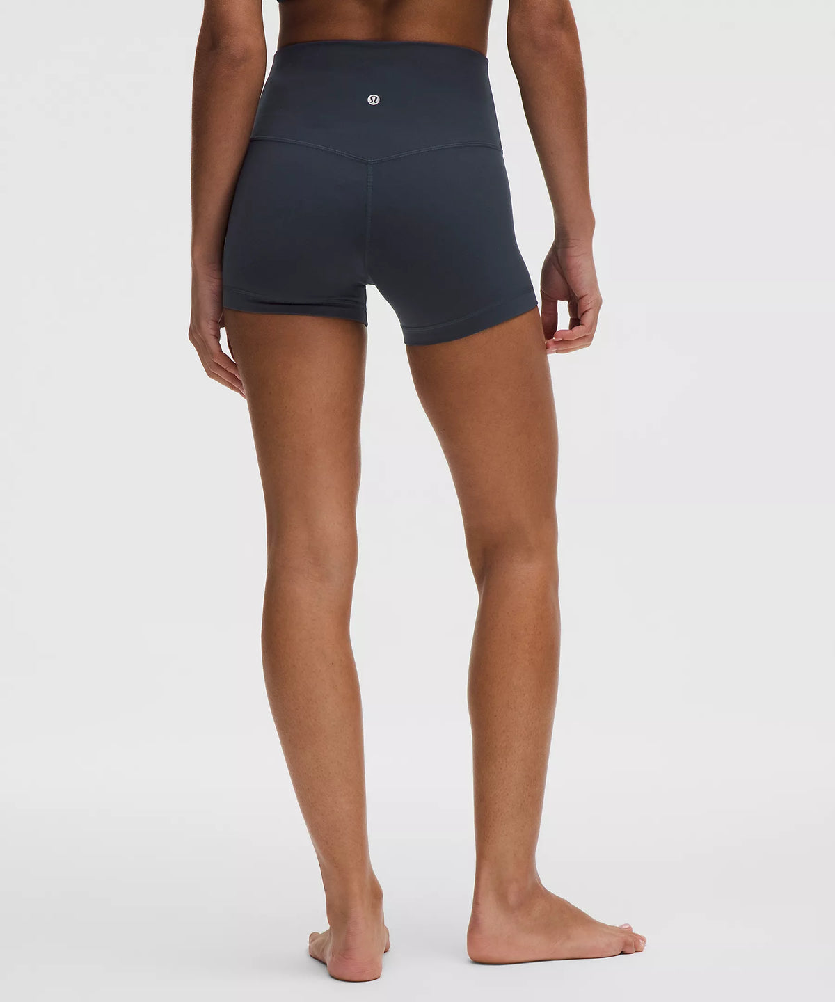 Athletic Wear: Navy Blue Cropped 4 in Short Set