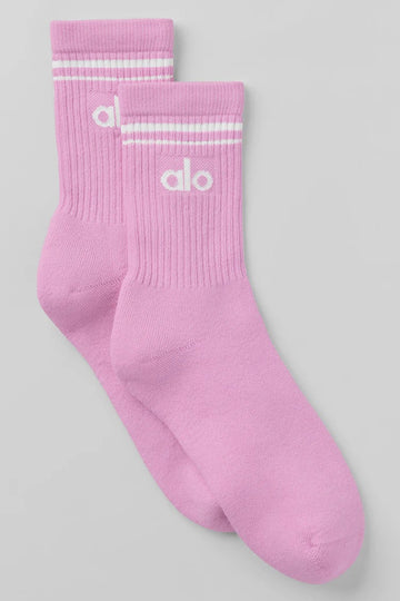 Athletic Wear: Yoga Half-Crew Throwback Sock