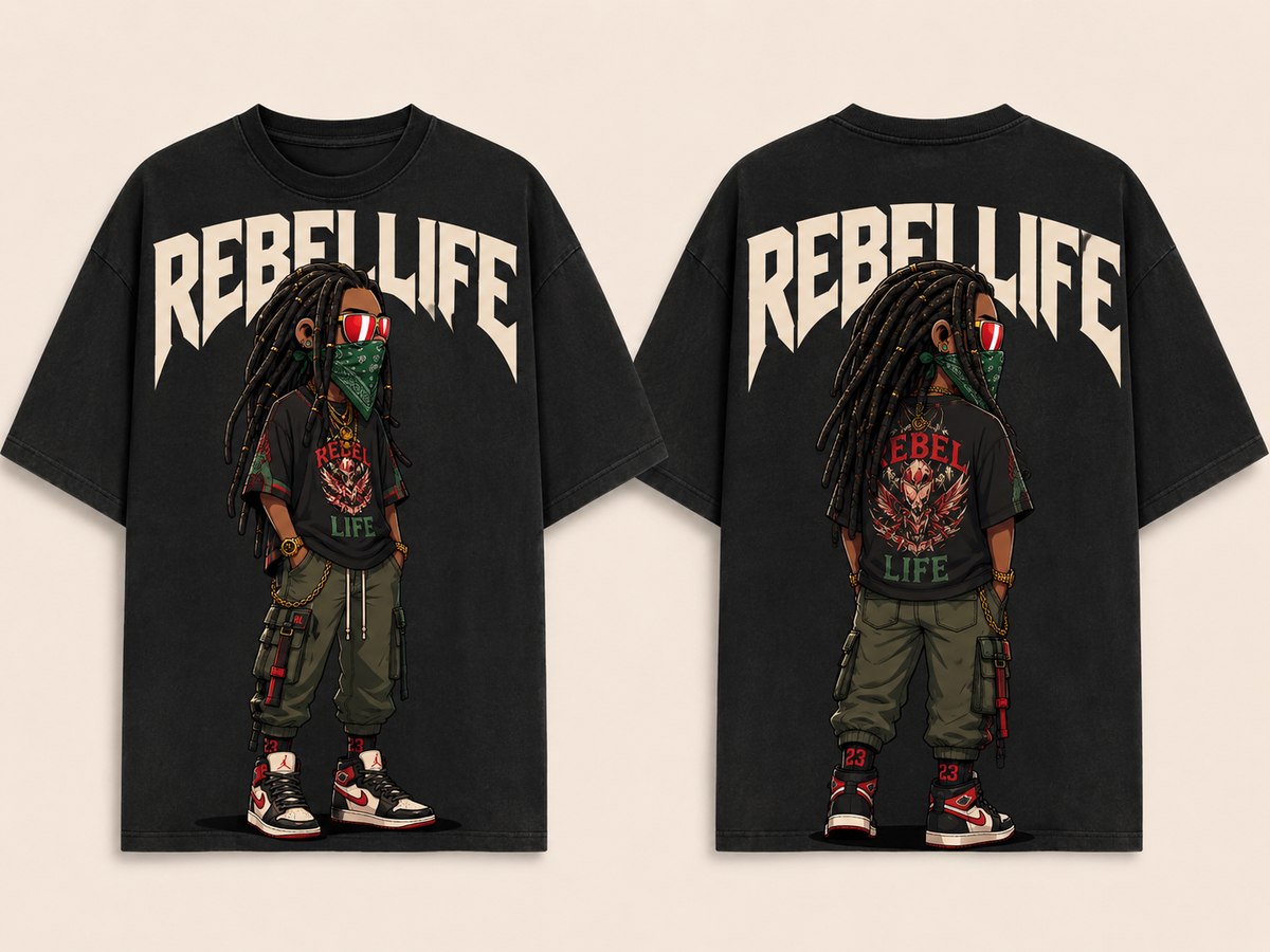 SQ : REBELLIFE : ANIME MASCOT SHIRT