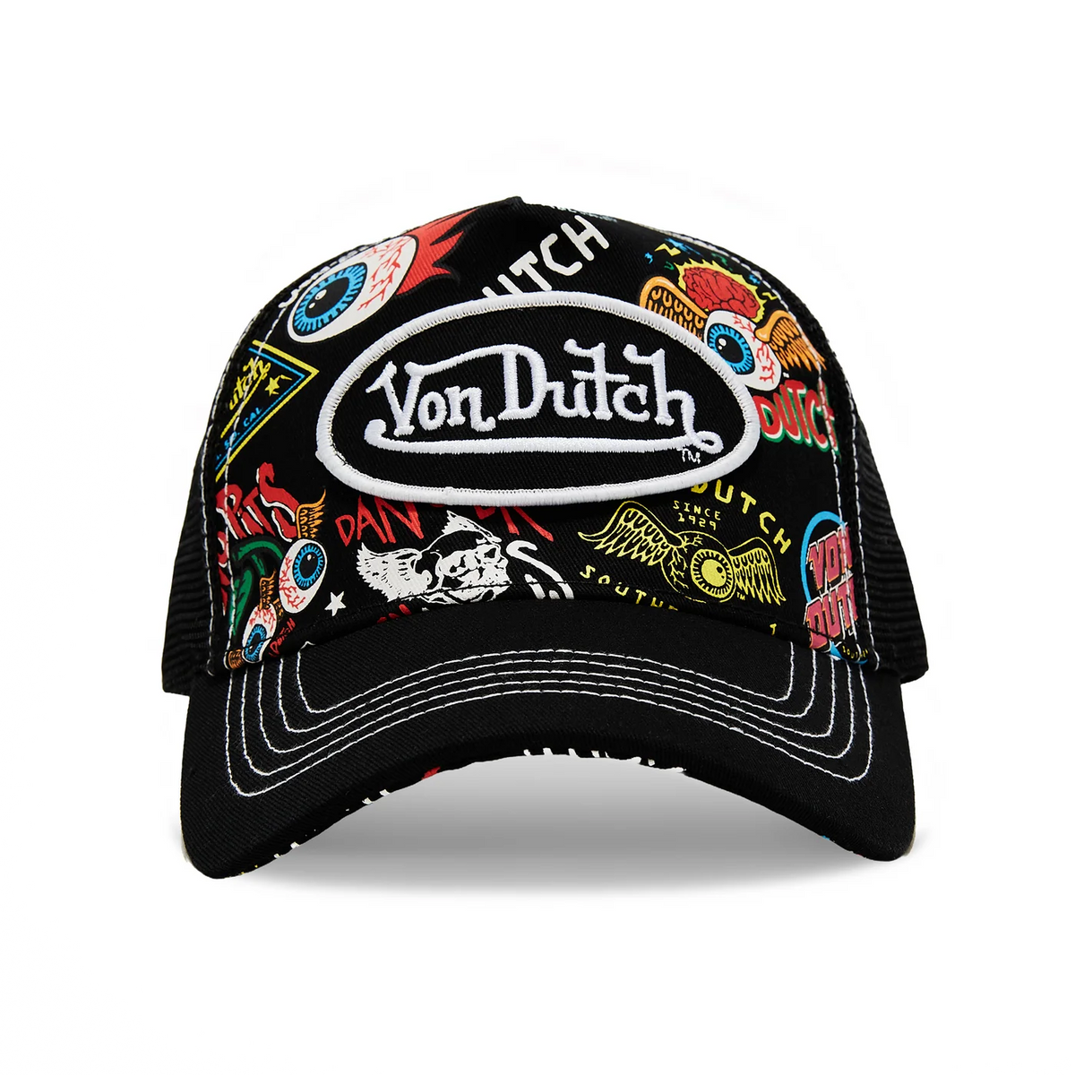 VON DUTCH: JAX BLACK TRUCKER HAT