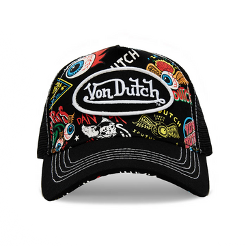 VON DUTCH: JAX BLACK TRUCKER HAT