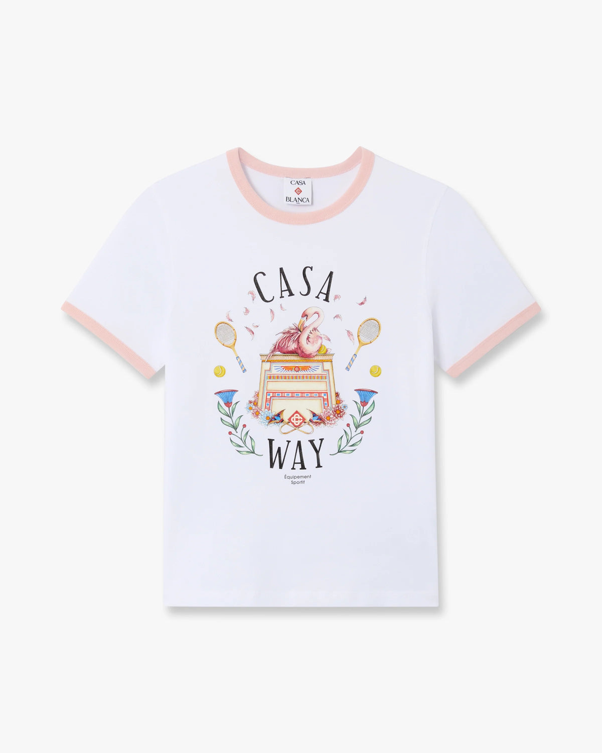 CB: WHITE CASAWAY RINGER T-SHIRT