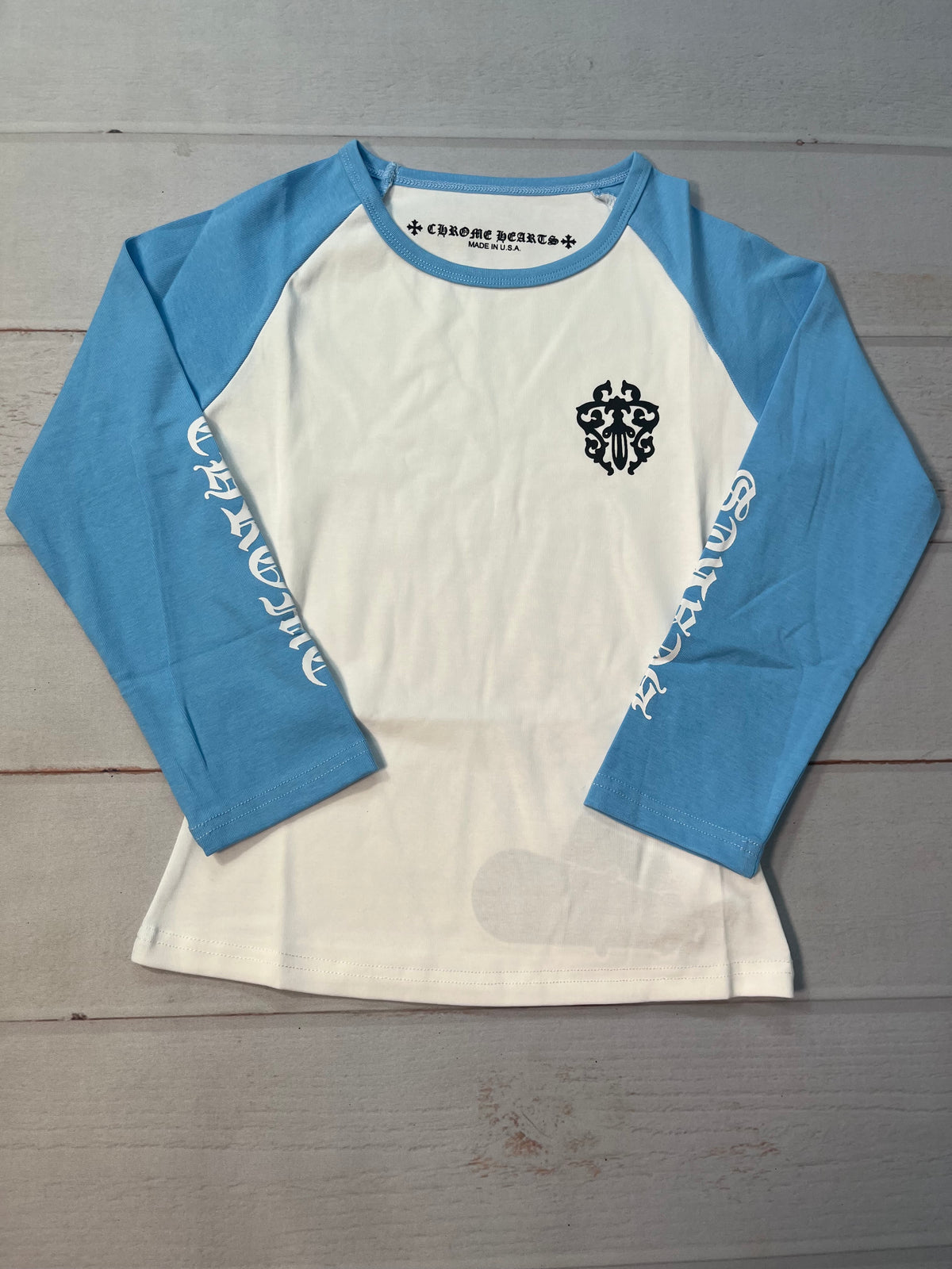 CH: Blue/White Dagger Long Sleeve