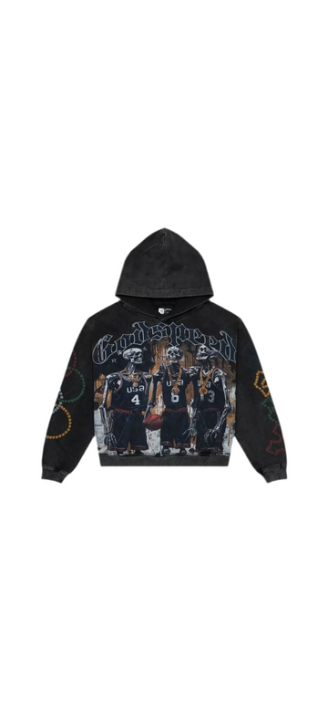 Godspeed : Dream Team Hoodie: Washed Black