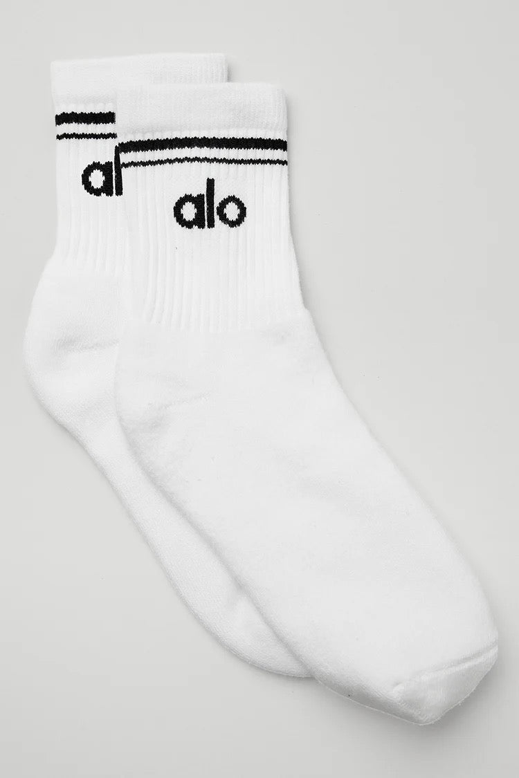 Athletic Wear: Yoga Half-Crew Throwback Sock