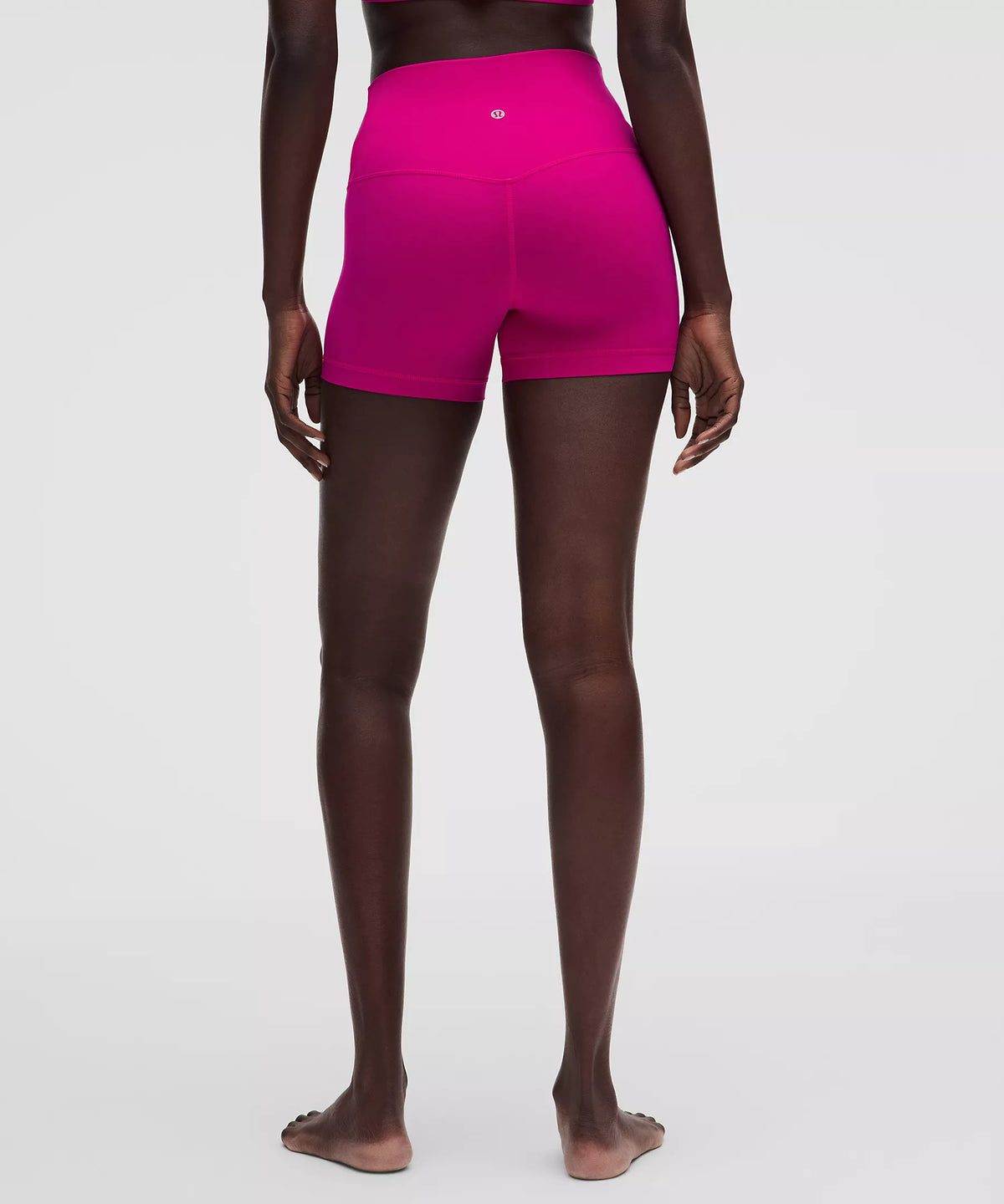 Athletic Wear: Hot Pink Cropped 4 in Short Set