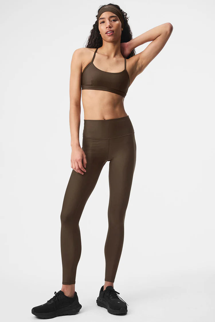 Athletic Wear: HIGH WAIST AIRLIFT LEGGINGS SET ESPRESSO