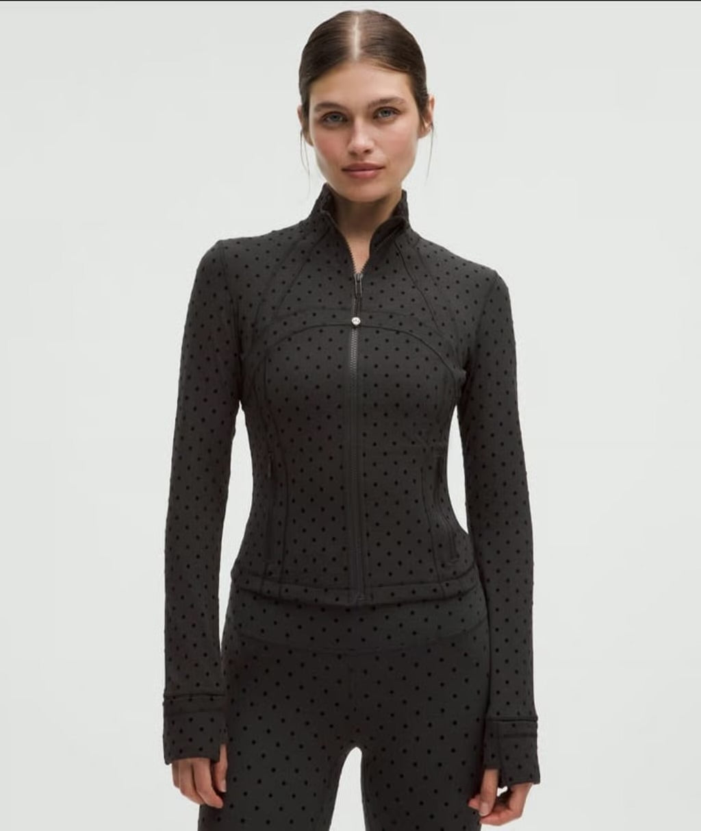 Athletic Wear: BLACK POLKA DOT LEGGINGS SET