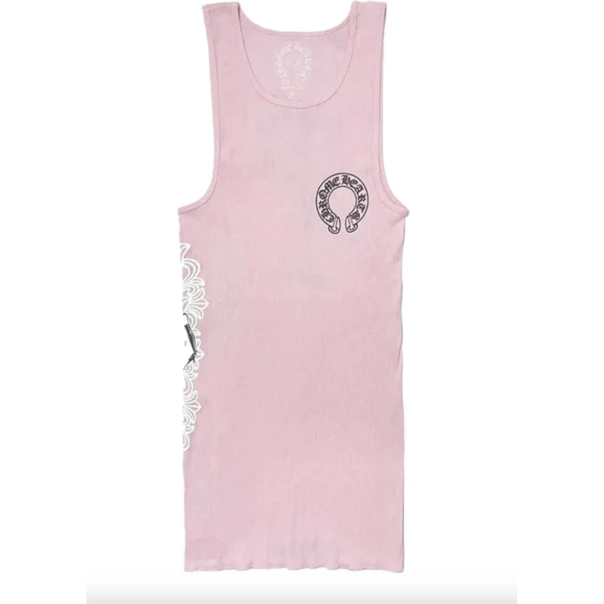 CH: Deadly Doll Rib Art Basel Floral Pink Tank Top Dress