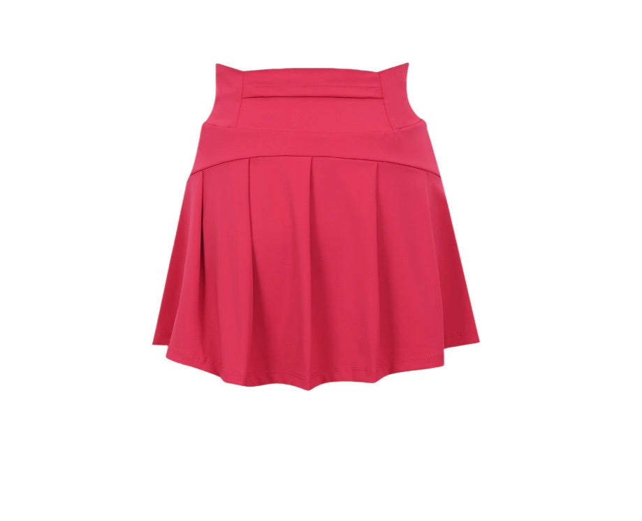 Athletic Wear: High-Rise Skirt Set Red