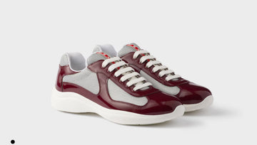 PD America's Cup Sneakers: Burgundy-Silver