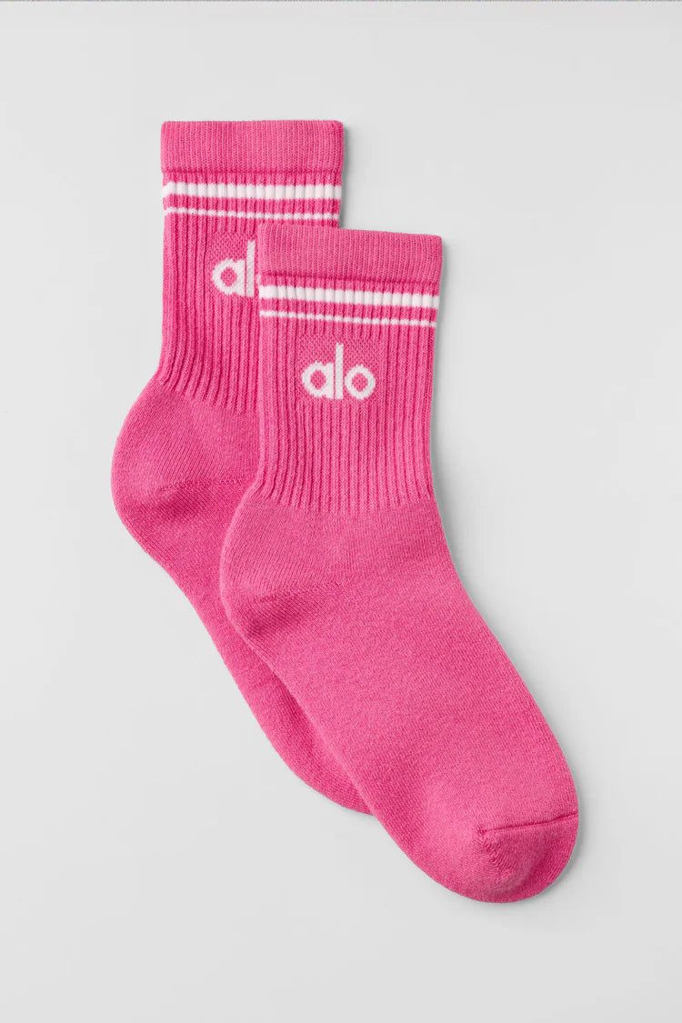 Athletic Wear: Yoga Half-Crew Throwback Sock