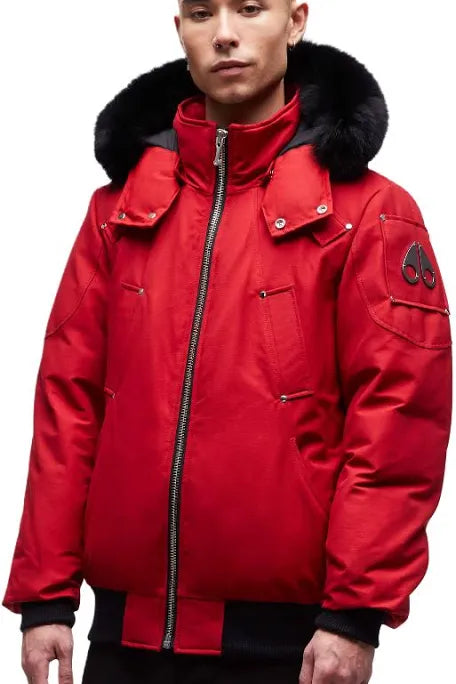 MOOSE KNUCKLES : RED BALLASTIC BOMBER