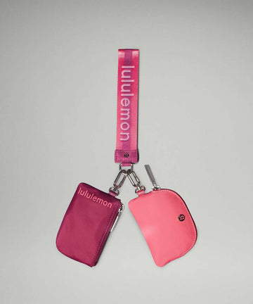 Athletic Wear: WASHED MAUVE/SAKURA PINK DUAL POUCH