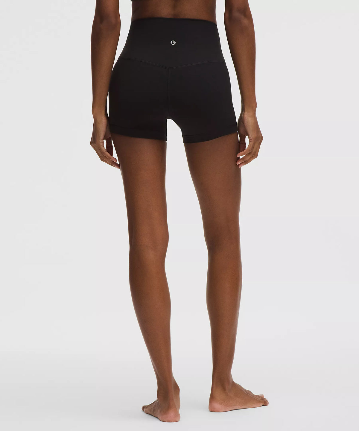 Athletic Wear: Black Cropped 4 in Short Set