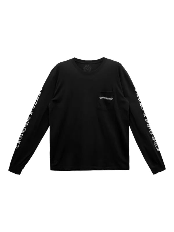 CH: SCROLL LOGO LONG SLEEVE POCKET T SHIRT