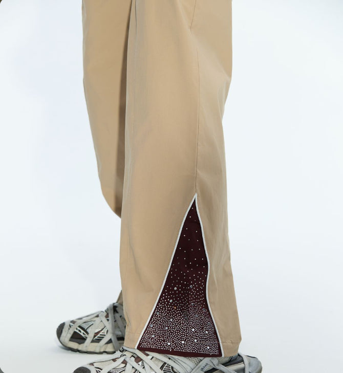 RVS : Champagne/ wine “Astral” windbreaker pants