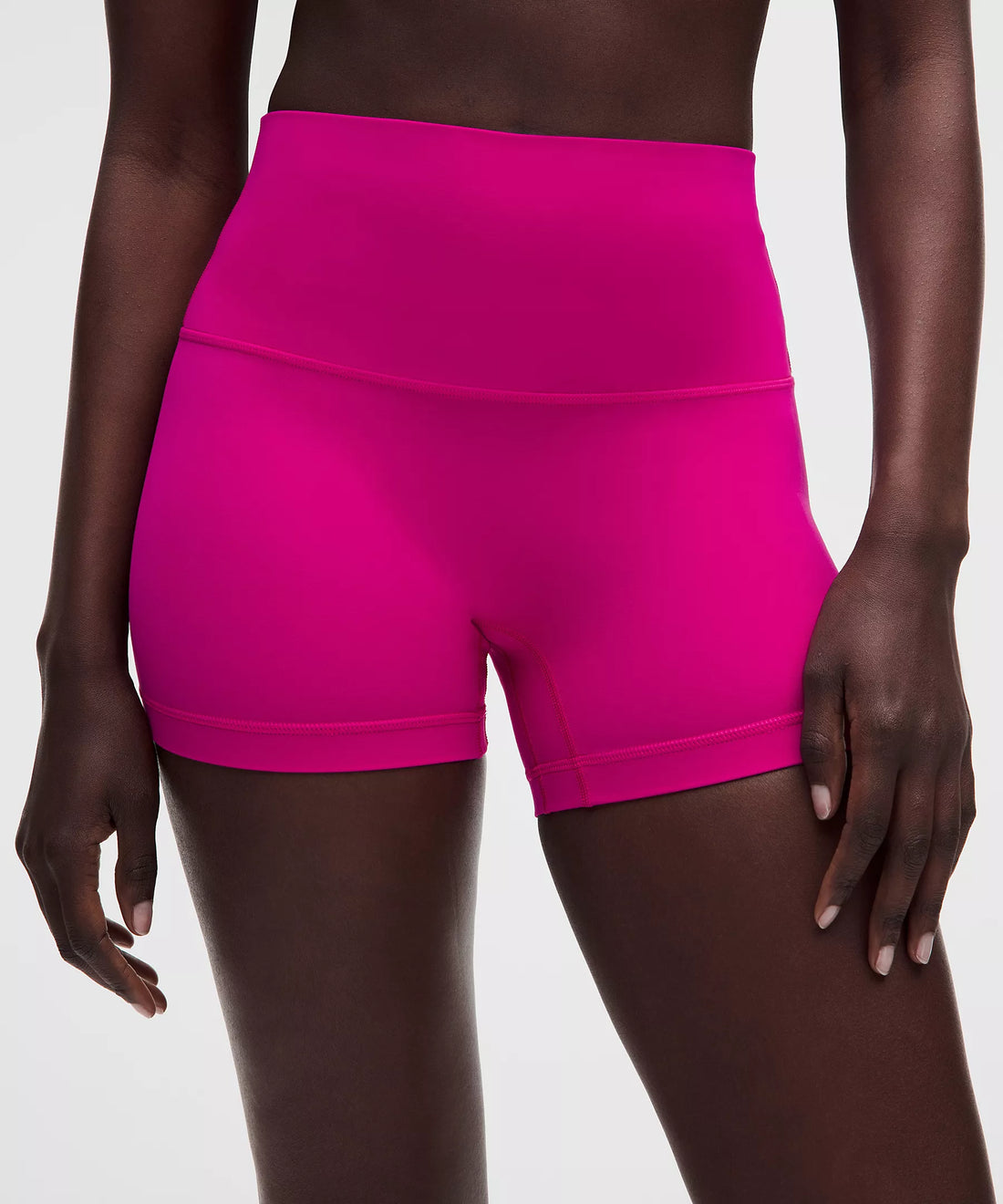 Athletic Wear: Hot Pink Cropped 4 in Short Set