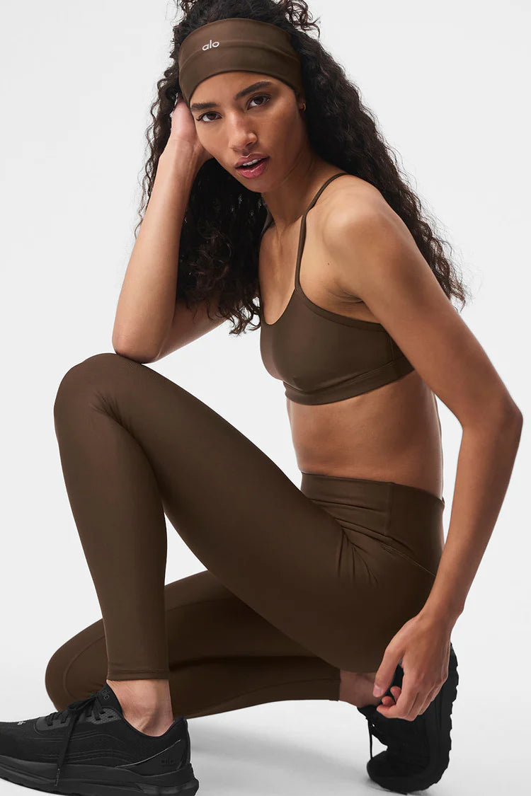 Athletic Wear: HIGH WAIST AIRLIFT LEGGINGS SET ESPRESSO