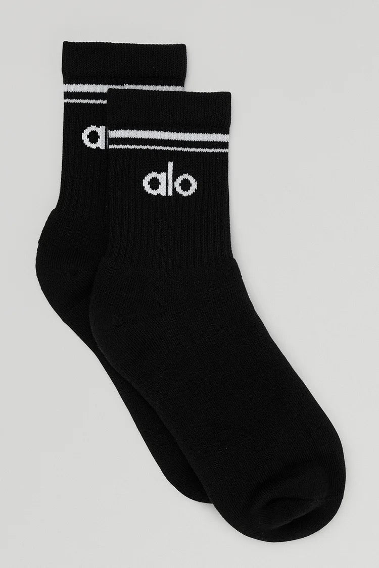 Athletic Wear: Yoga Half-Crew Throwback Sock