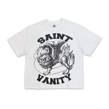 SAINT VANITY: GRIFFIN TEE WHITE/BLACK SHIRT