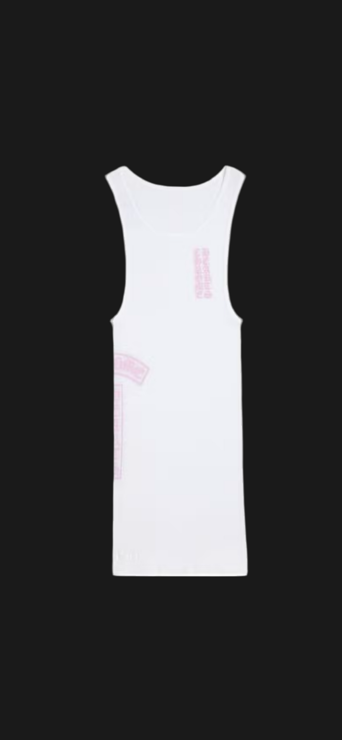 CH: White/Pink Tank Dress