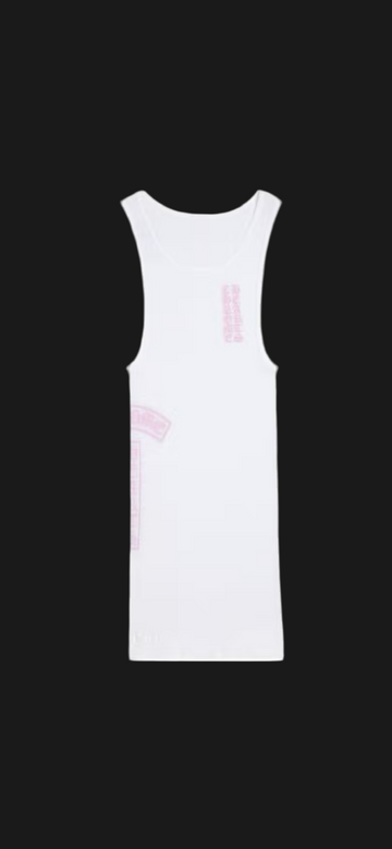 CH: White/Pink Tank Dress