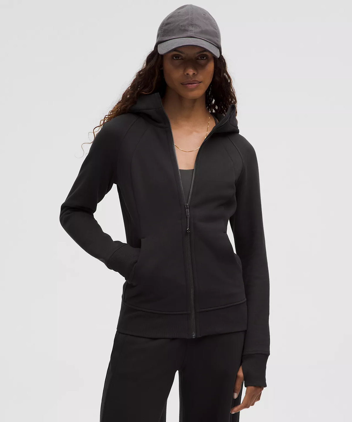 Athletic Wear: BLACK SCUBA FULL ZIP SET