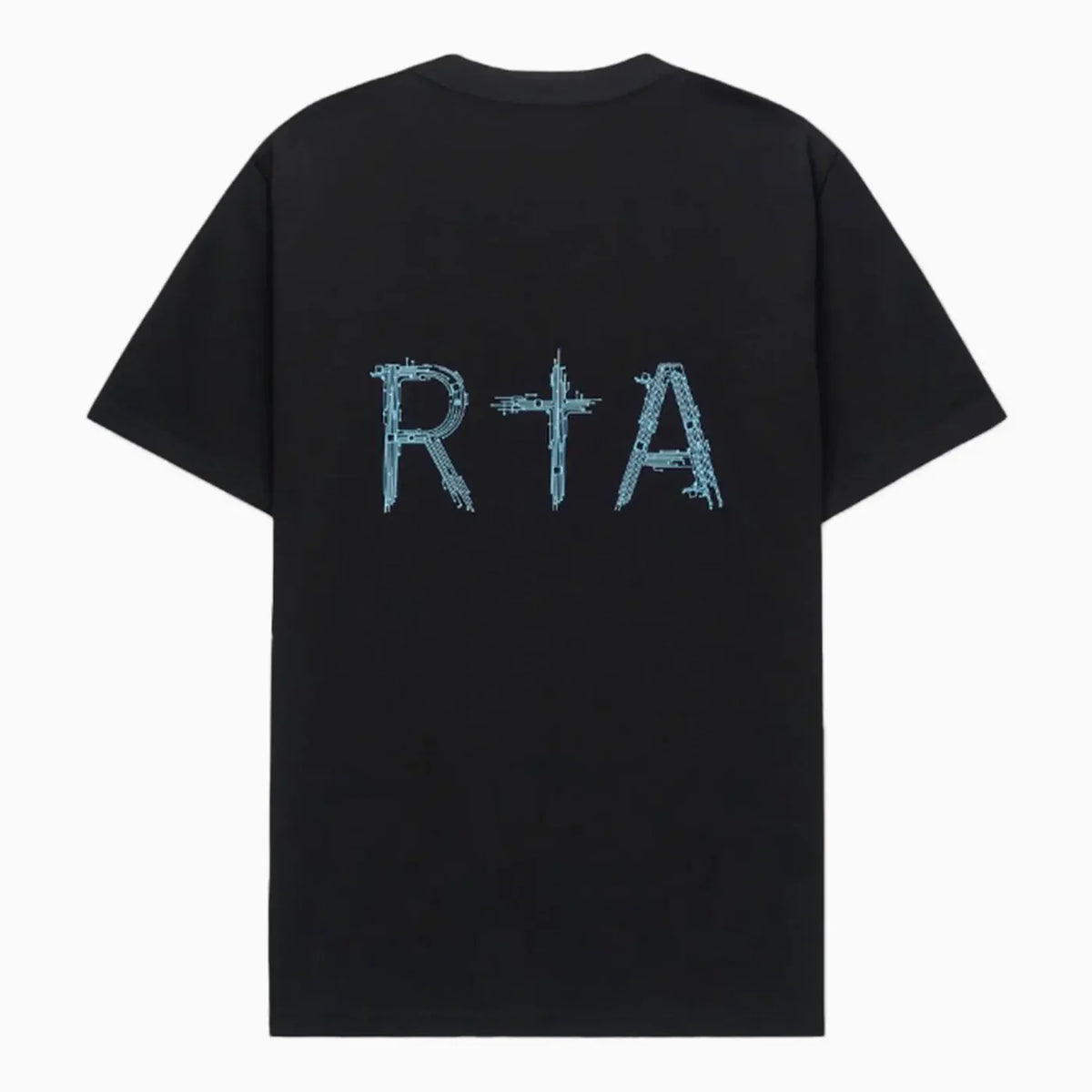 RTA: LIAM REGULAR FIT SHORT SLEEVE TEE BLACK CIRCUIT CROSS