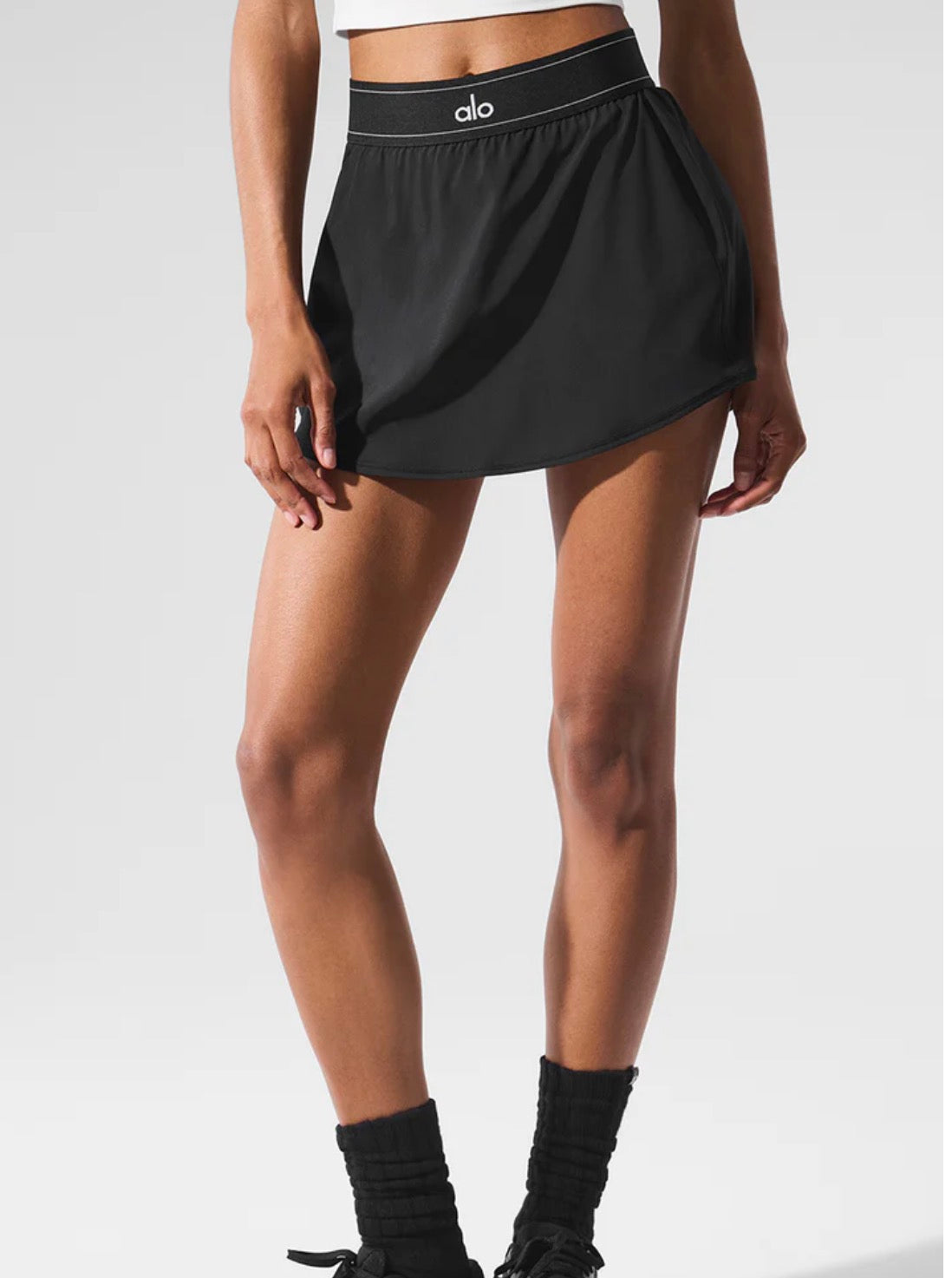 Athletic Wear: Match Point Tennis Skirt Black