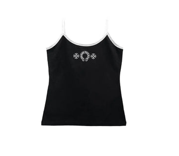 CH: Black/White Horseshoe Logo Tank Top