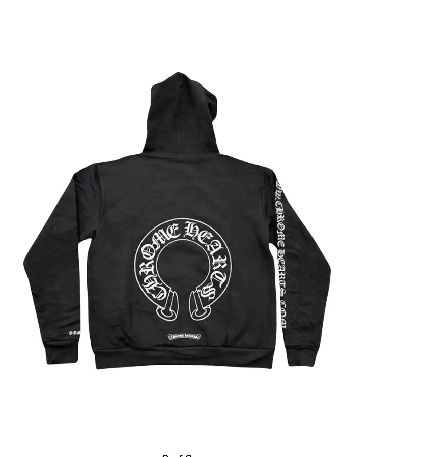 CH:  black metallic pullover