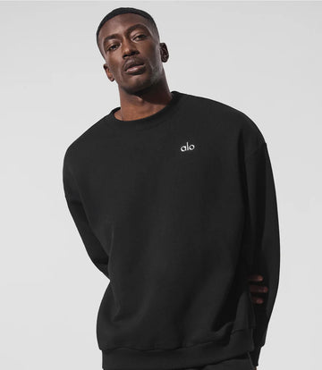 Athletic Wear: Accolade Crew Neck Pullover Black