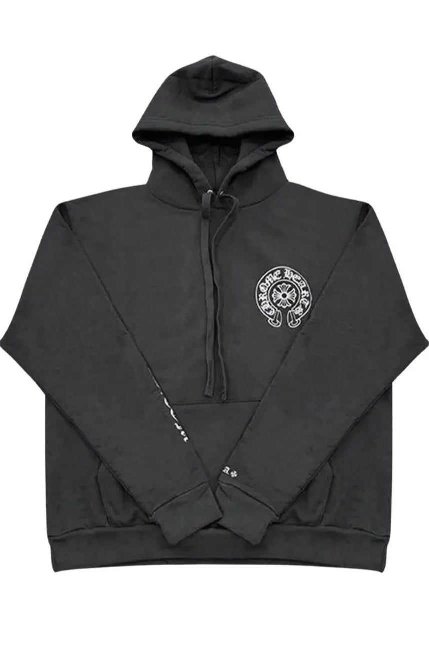 CH:  black metallic pullover