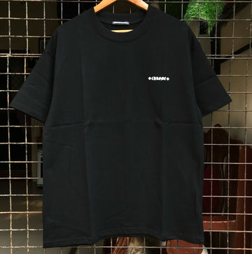 CH: MULTI-LOGO BLACK T-SHIRT