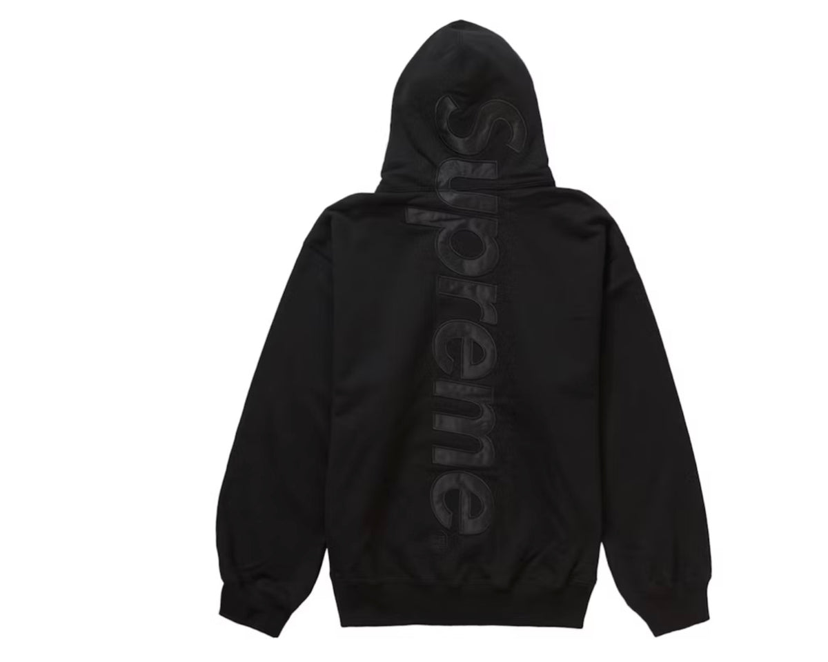 SPM: Satin Appliqué Sweatshirt Black