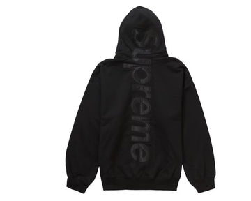 SPM: Satin Appliqué Sweatshirt Black