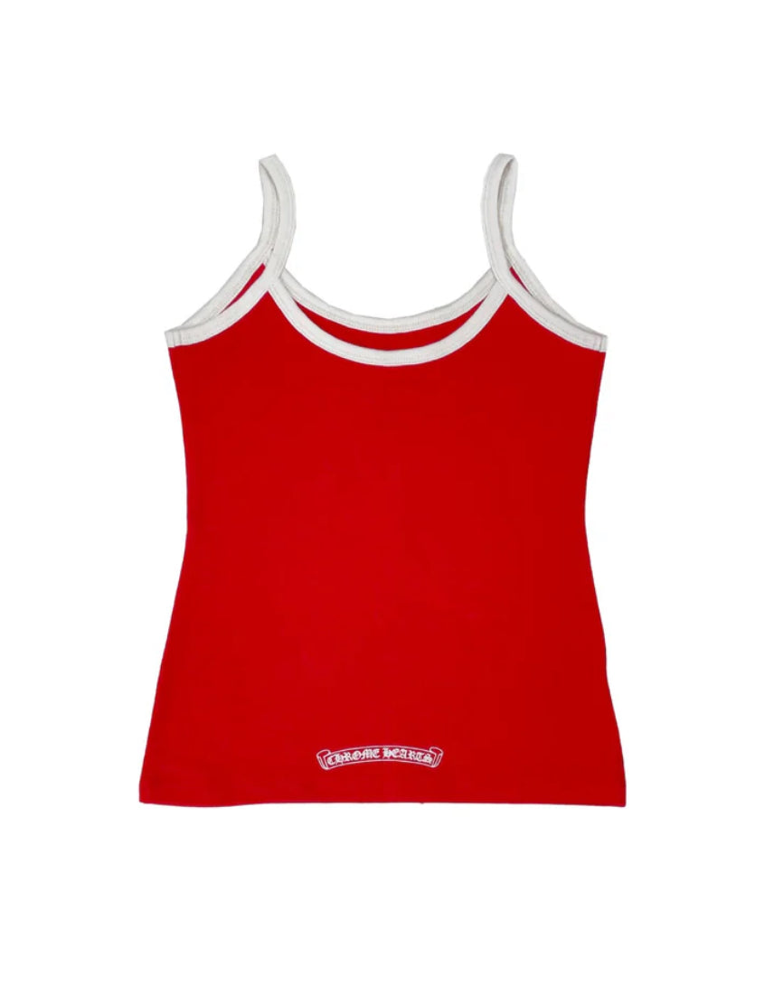 CH: Red & White Horseshoe Logo Tank top