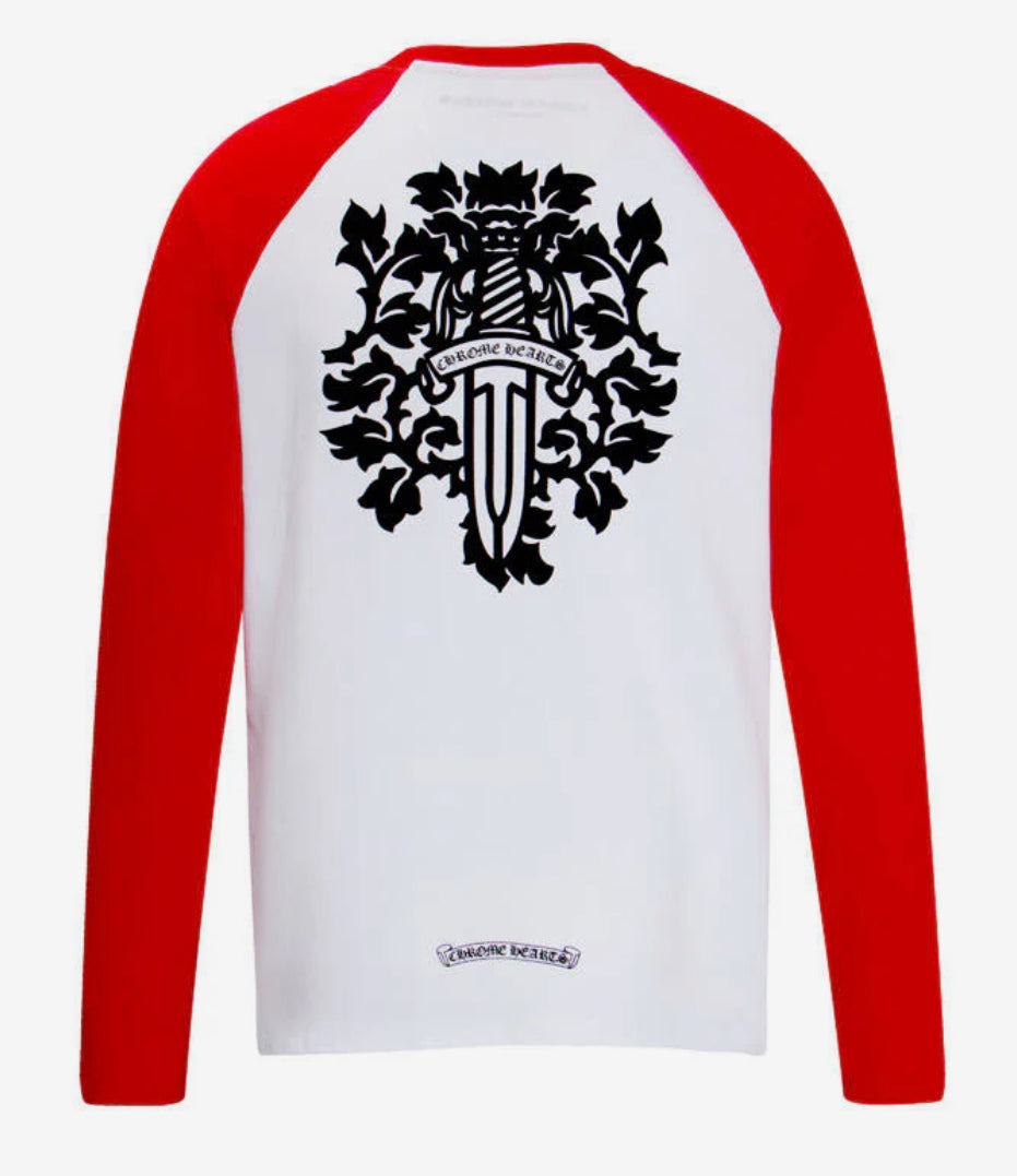 CH: Red/White Long Sleeve T-Shirt