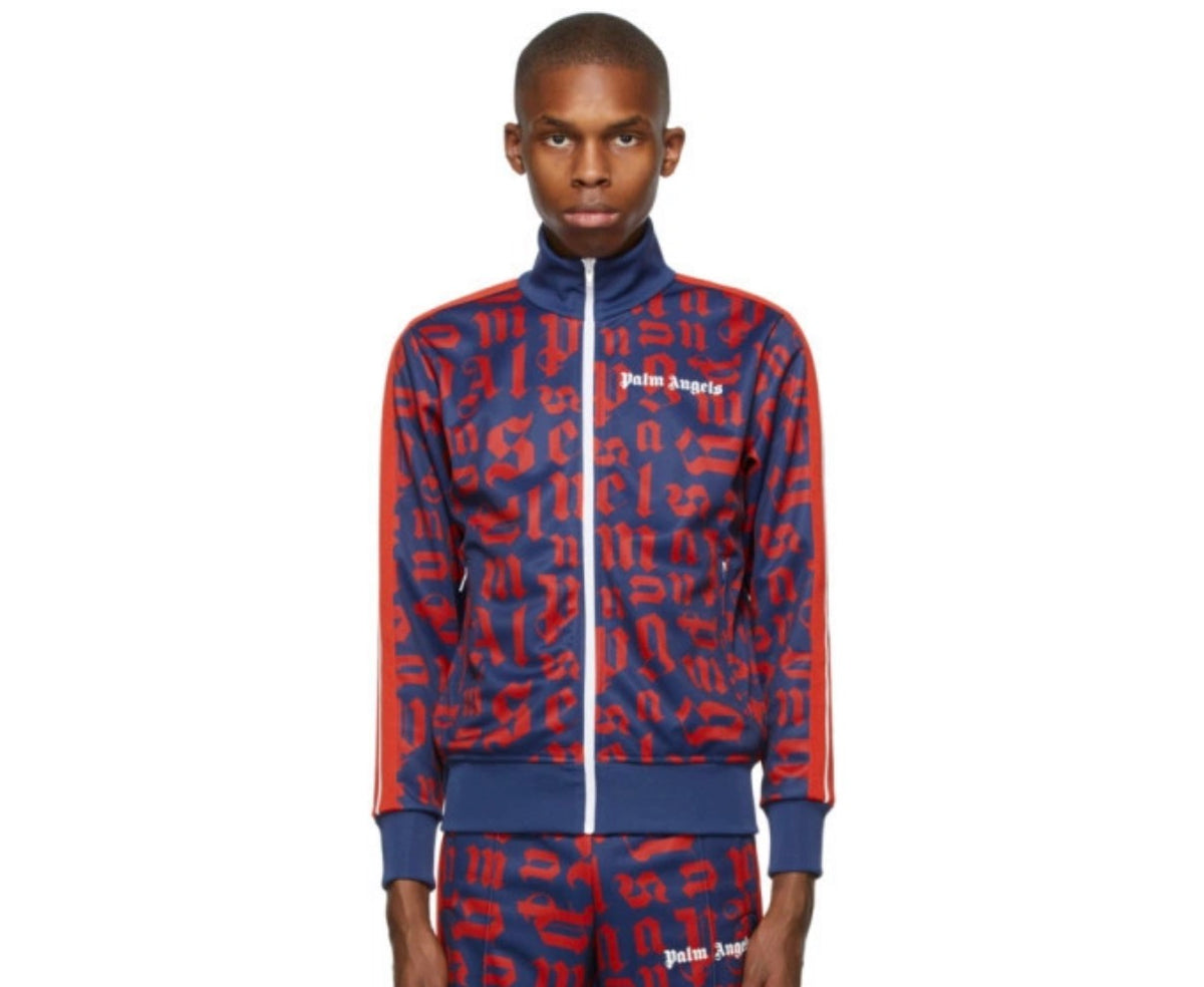 PALM ANGELS: Monogram Full Zip Track Jacket