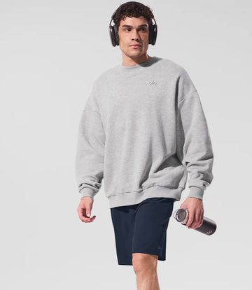 Athletic Wear: Accolade Crew Neck Pullover Grey