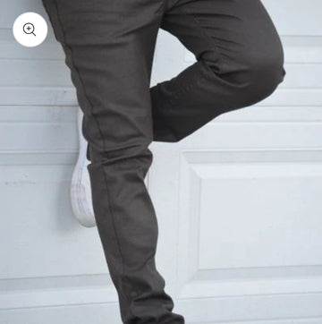 DSTAR : WAX BROWN STRETCH PANTS