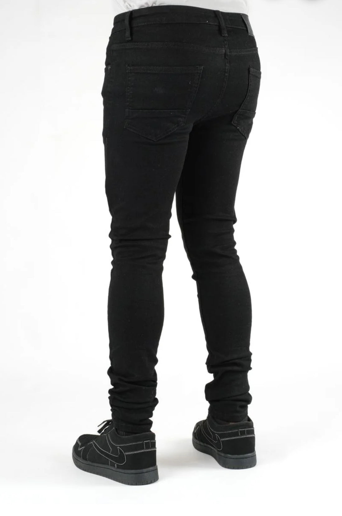 DSTAR: SUPER STRETCH DENIM Straight FIT JET BLACK  JEANS
