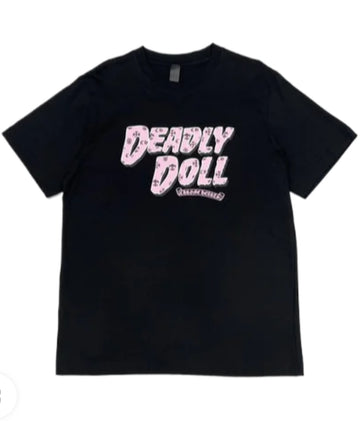 CH: Black Deadly Doll Cemetery Crosses T-Shirt