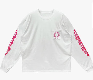 CH: White/Pink Horseshoe T-Shirt