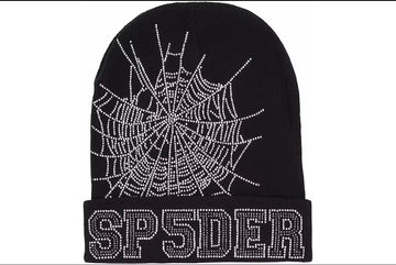 S5: Black Rhinestone Beanie