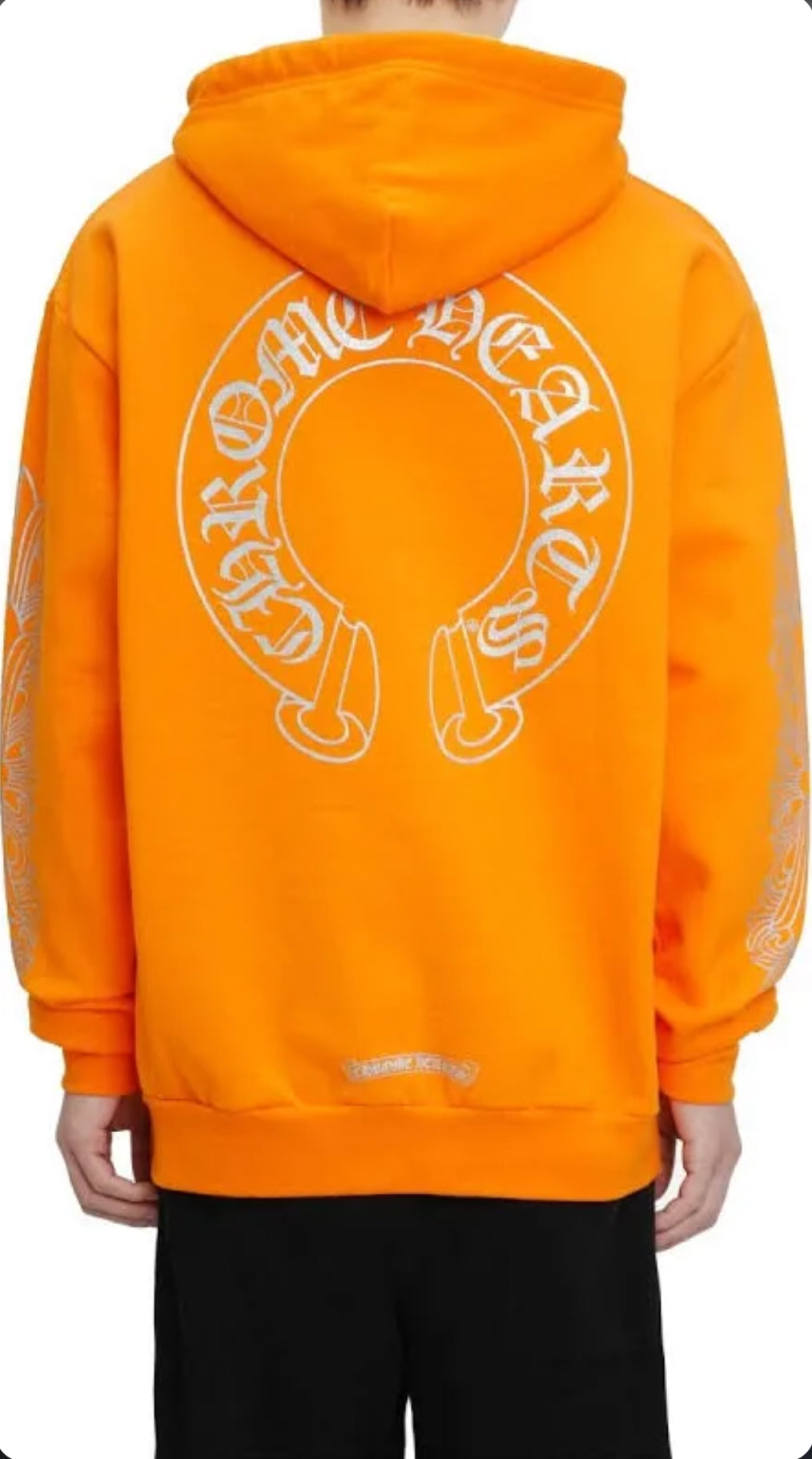 CH: Chrome Hearts Glitter Horseshoe Ultra Miami Sweatshirt Orange