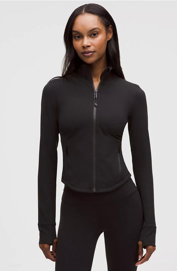Athletic Wear: Black Cropped Short Set